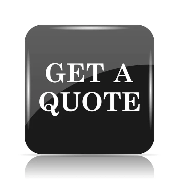 Get a quote icon. Internet button on white background