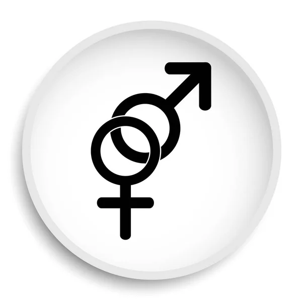 Sex Icon Internet Button White Background — Stock Photo, Image