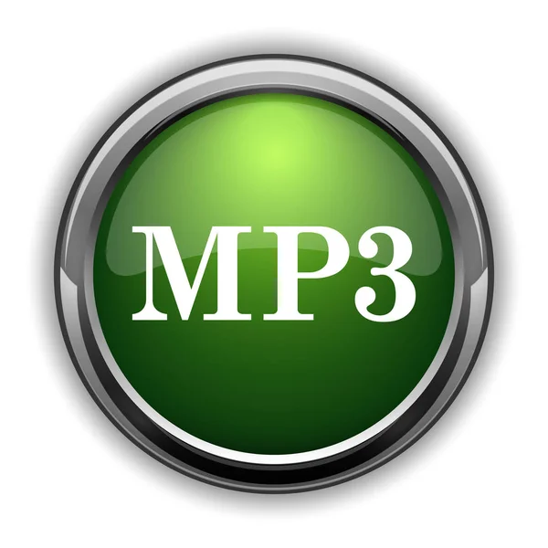 Mp3 Simgesi Beyaz Arka Planda Mp3 Web Sitesi Düğmesini — Stok fotoğraf