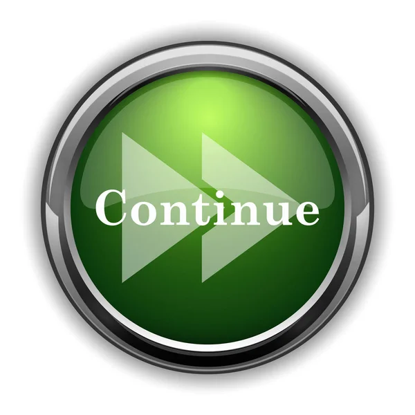 Continue Icon Continue Website Button White Background — Stock Photo, Image