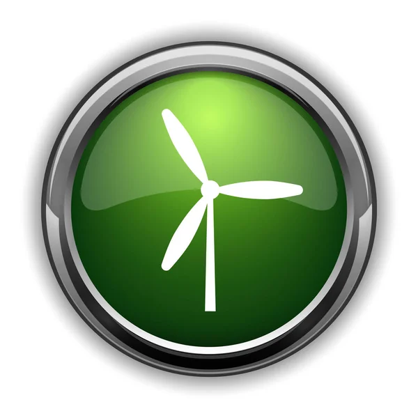Значок Мельницы Кнопка Веб Сайта Windmill Белом Фоне — стоковое фото