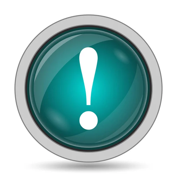 Attention Icon Website Button White Background — Stock Photo, Image