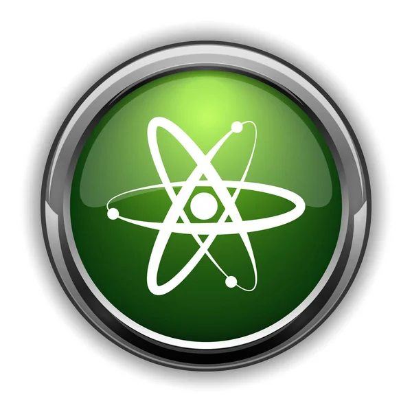 Иконка Атомов Кнопка Сайта Атомов Белом Фоне — стоковое фото