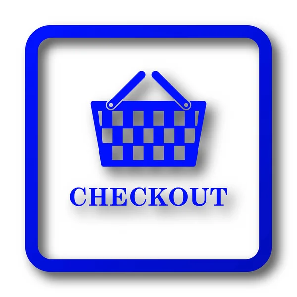 Kassensymbol Kasse Webseite Taste Auf Weißem Hintergrund — Stockfoto