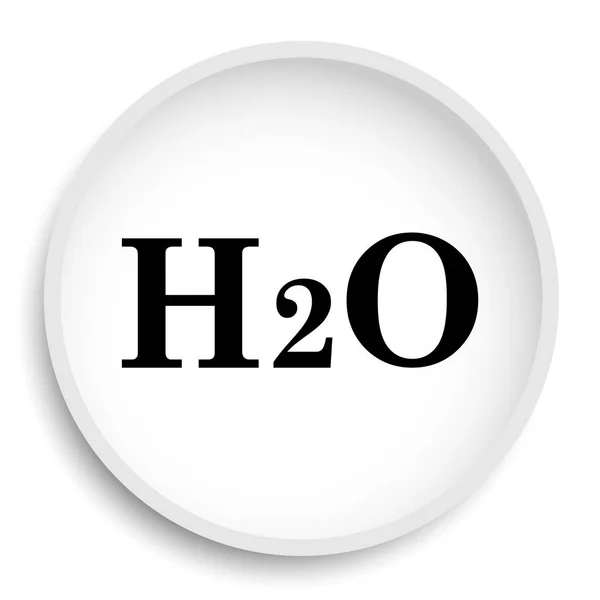 H2O H2O 网站按钮白色背景 — 图库照片