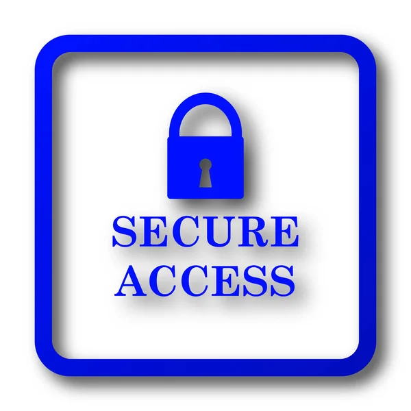 Secure Access Icon Secure Access Website Button White Background — Stock Photo, Image