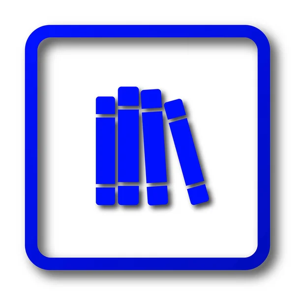 Böcker bibliotek ikonen — Stockfoto