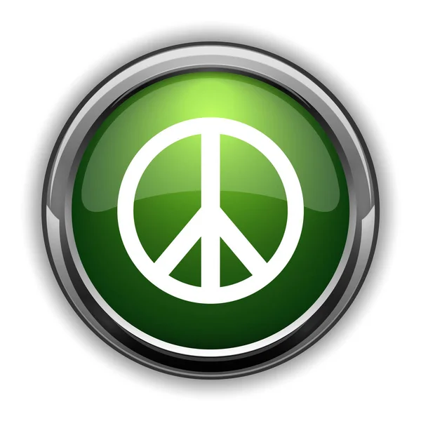 平和のアイコン 平和ウェブサイトのボタンを白い背景の上 — ストック写真