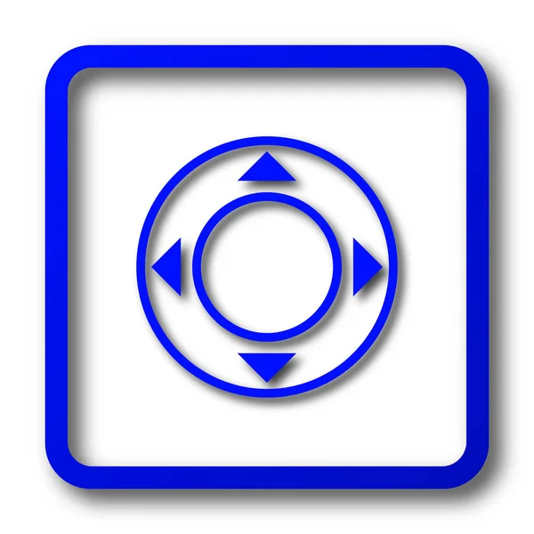 Joystick Ikoni Joystick Verkkosivuilla Painiketta Valkoisella Taustalla — kuvapankkivalokuva