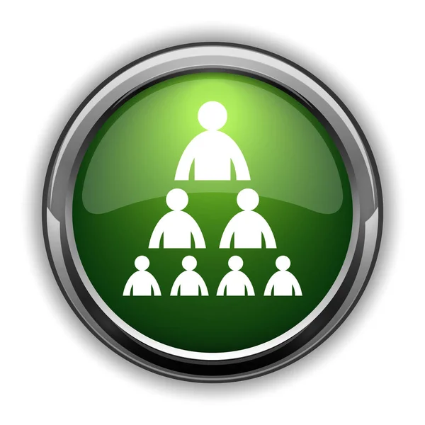 Organizační Diagram Ikonou Lidí Organizační Diagram Tlačítko Webové Stránky Lidé — Stock fotografie