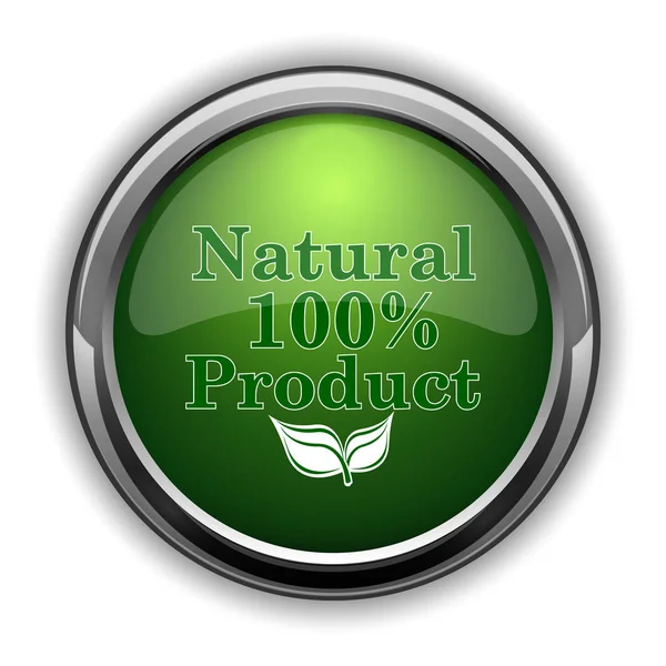 100 Procent Natuurlijke Product Icoon 100 Procent Natuurlijke Product Website — Stockfoto