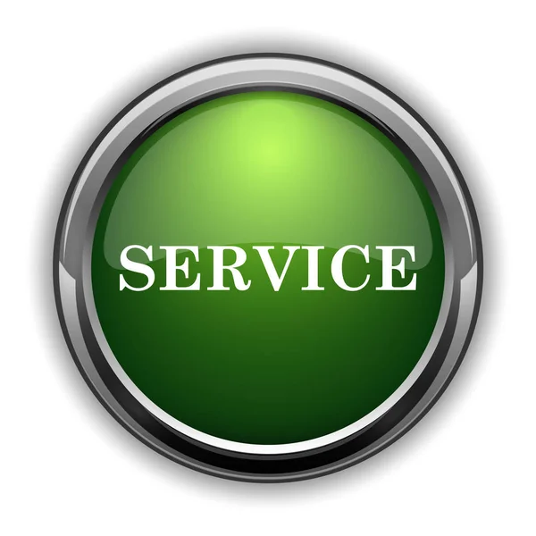 Pictogram Van Service Service Website Knop Witte Achtergrond — Stockfoto