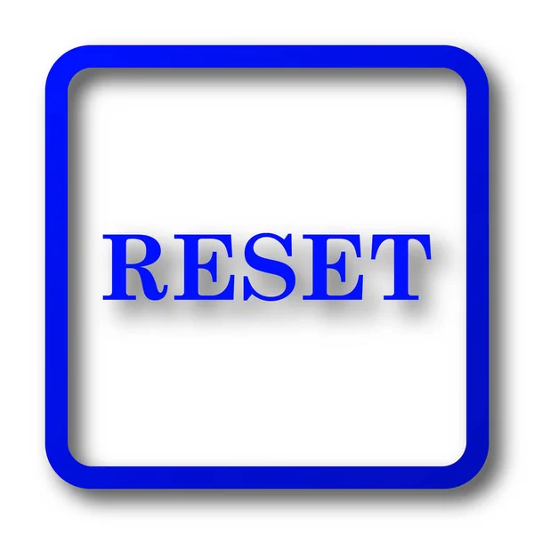 Reset Icon Reset Website Button White Background — Stock Photo, Image