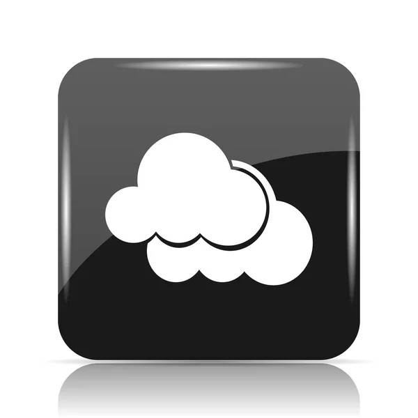 Clouds Icon Internet Button White Background — Stock Photo, Image