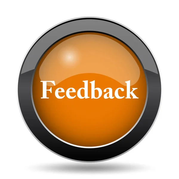 Feedback Icon Feedback Website Button White Background — Stock Photo, Image