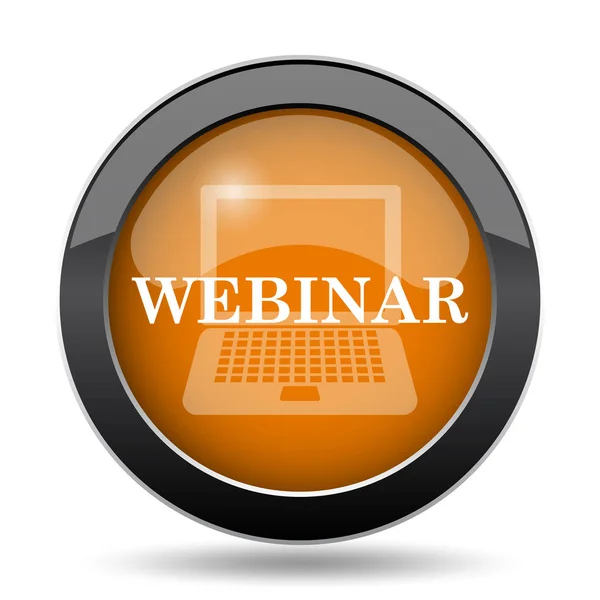 Webinar Icon Webinar Website Button White Background — Stock Photo, Image