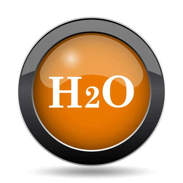 H2O Icon H2O Website Button White Background — Stock Photo, Image