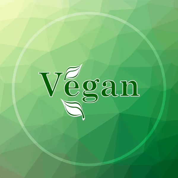 Ícone vegan — Fotografia de Stock