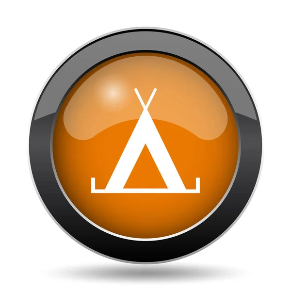 Tent Icon Tent Website Button White Background — Stock Photo, Image