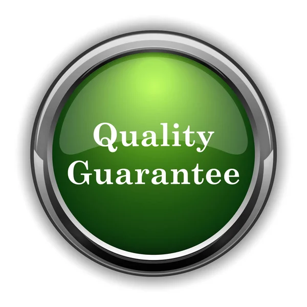 Quality Guarantee Icon Quality Guarantee Website Button White Background — Stock Photo, Image