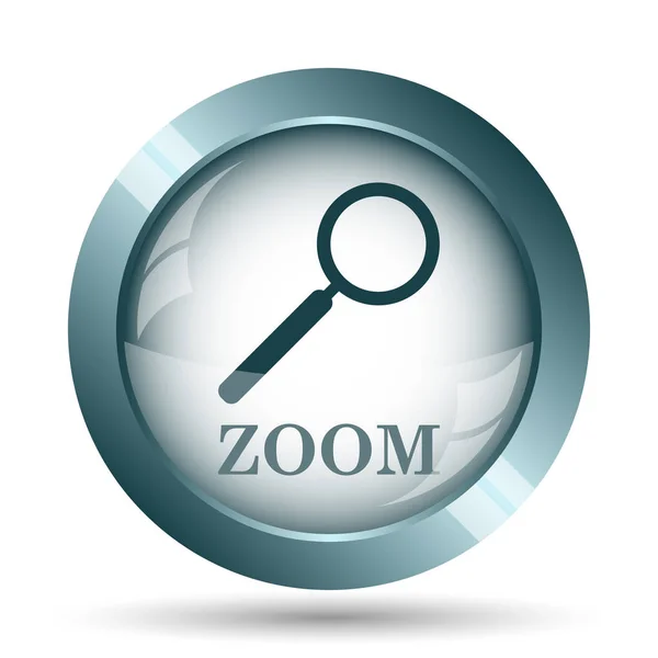 Zoom Loupe Icon Internet Button White Background — Stock Photo, Image