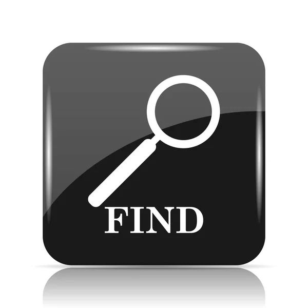 Find Icon Internet Button White Background — Stock Photo, Image