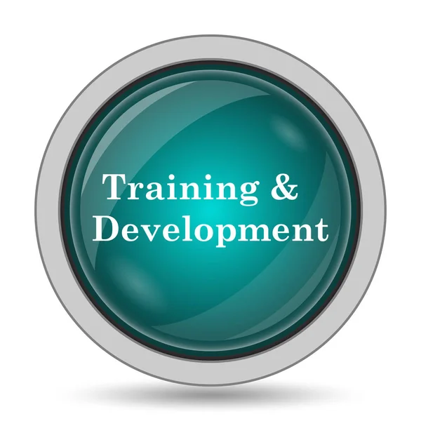 Training Development Icon Website Button White Background — Stock Photo, Image