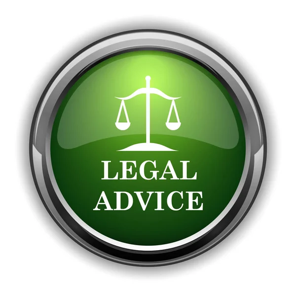 Legal Advice Icon Legal Advice Website Button White Background — Stock Photo, Image