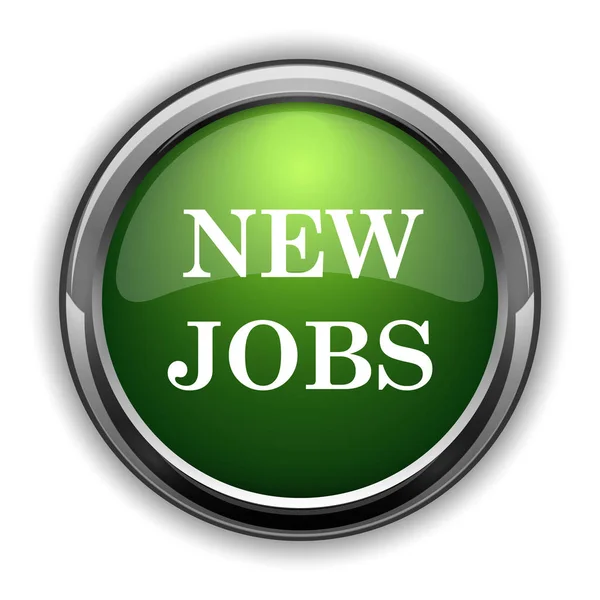 New jobs icon. New jobs website button on white background