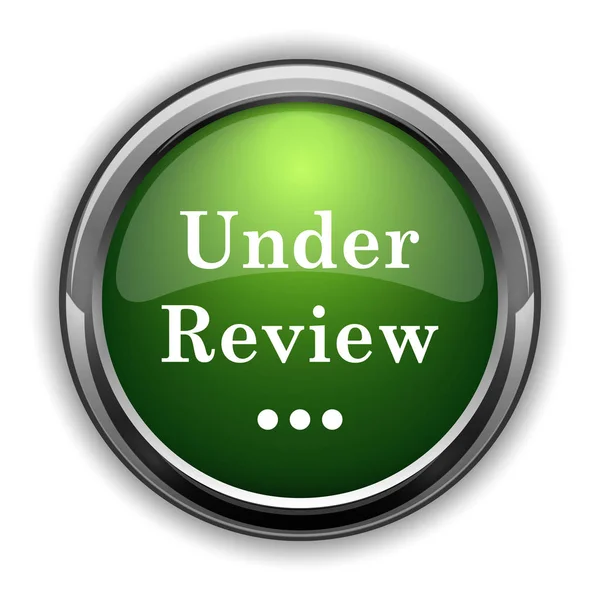 Review Icon Review Website Button White Background — Stock Photo, Image