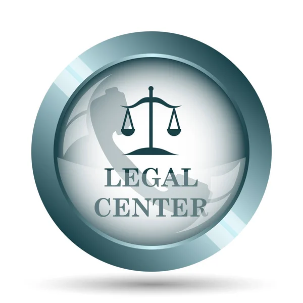 Legal Center Icon Internet Button White Background — Stock Photo, Image