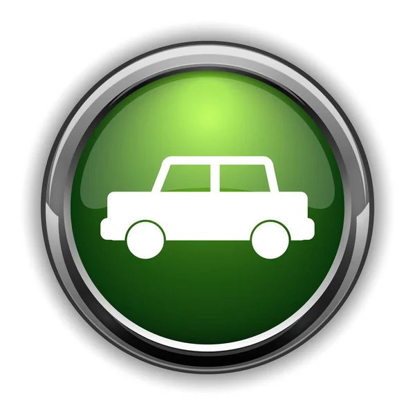 Car icon. Car website button on white background