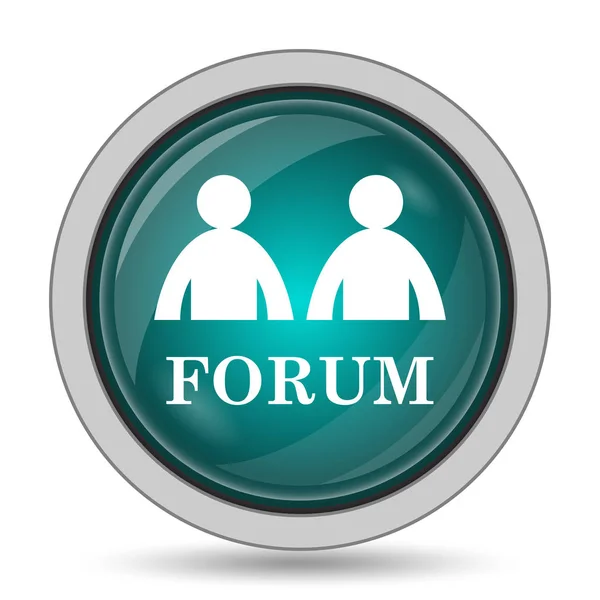 Forum icon, website button on white background