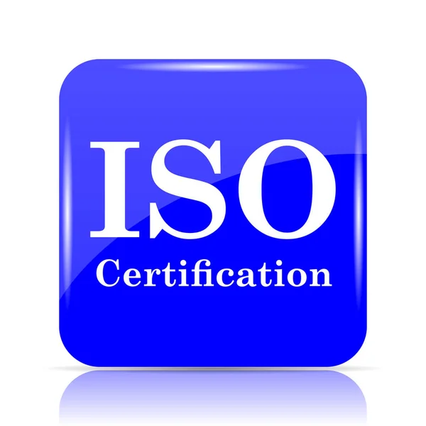 Ícone de certificação iso — Fotografia de Stock