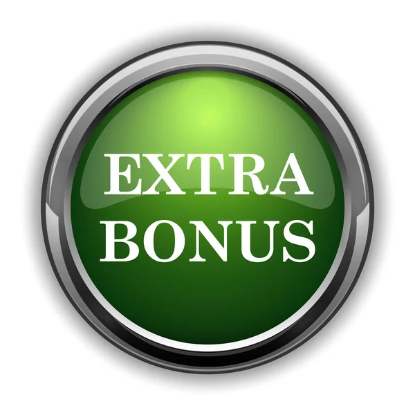 Ícone Bônus Extra Botão Site Bônus Extra Fundo Branco — Fotografia de Stock
