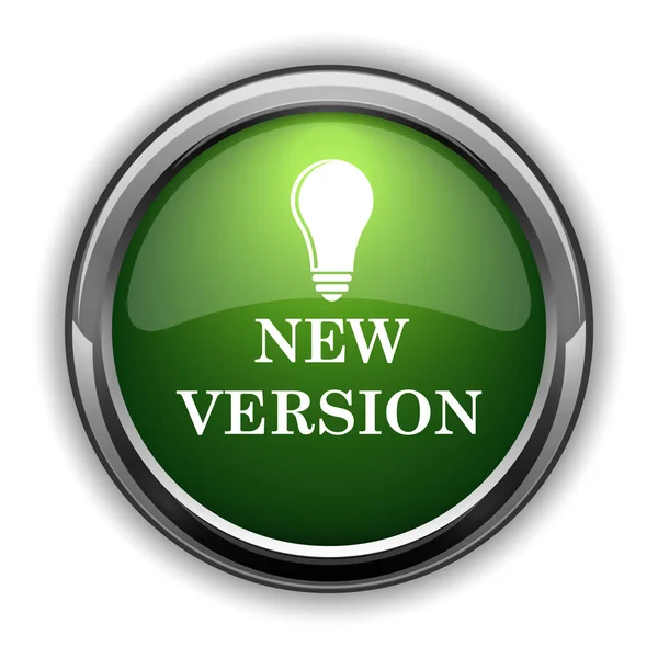 New Version Icon New Version Website Button White Background — Stock Photo, Image