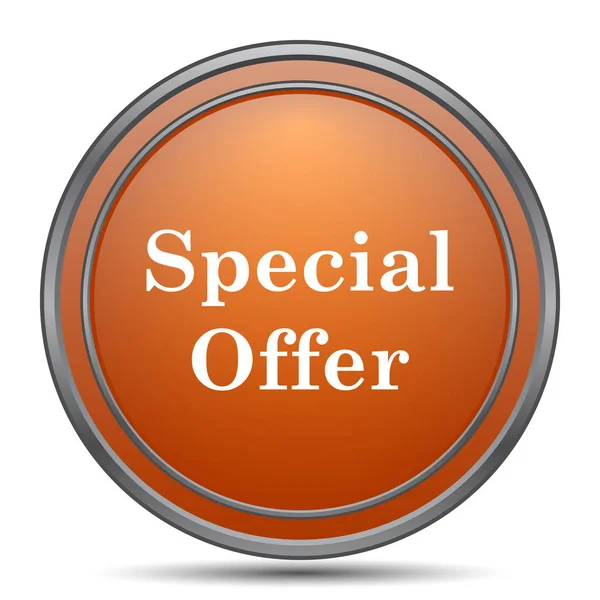 Special Offer Icon Orange Internet Button White Background — Stock Photo, Image