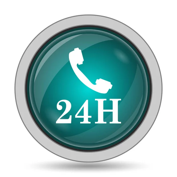 24h telefoonpictogram — Stockfoto