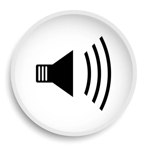 Lautsprecher Symbol Lautsprecher Website Taste Auf Weißem Hintergrund — Stockfoto