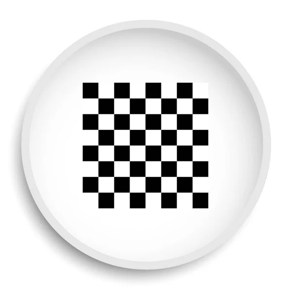 Εικονίδιο Σημαία Τερματισμού Κουμπί Ιστοσελίδα Σημαία Τέλος Λευκό Φόντο — Φωτογραφία Αρχείου