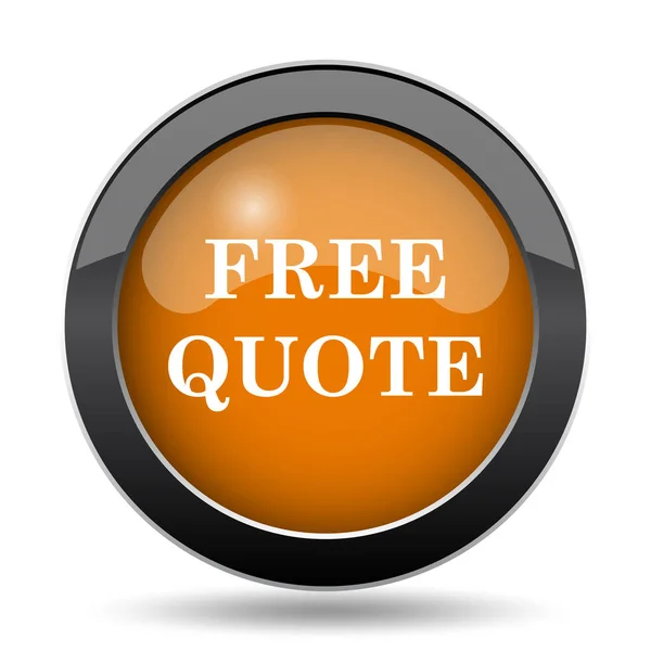 Ücretsiz Fiyat Teklifi Simgesi Ücretsiz Fiyat Teklifi Web Sitesi Düğmesini — Stok fotoğraf