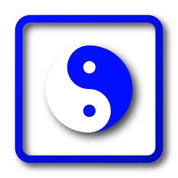 Icono Ying Yang Ying Yang Botón Del Sitio Web Sobre — Foto de Stock