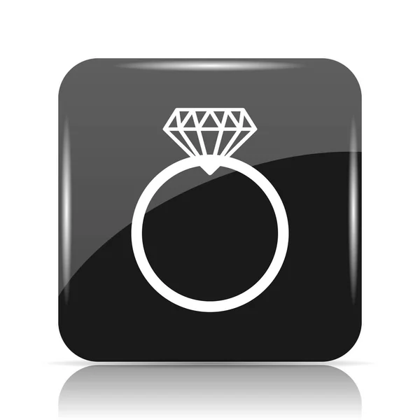 Gyémánt gyűrű ikon — Stock Fotó