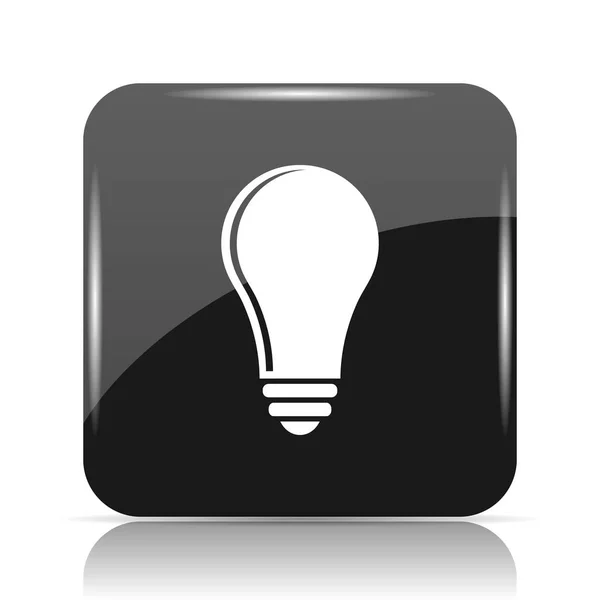 Light Bulb Idea Icon Internet Button White Background — Stock Photo, Image