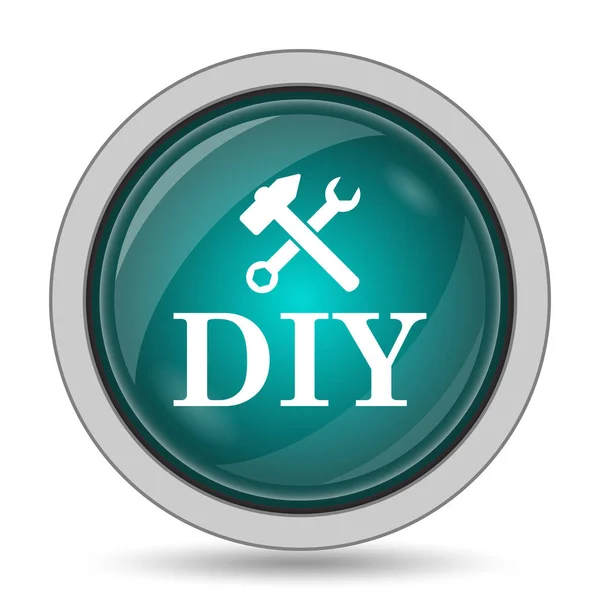Diy 网站按钮白色背景 — 图库照片
