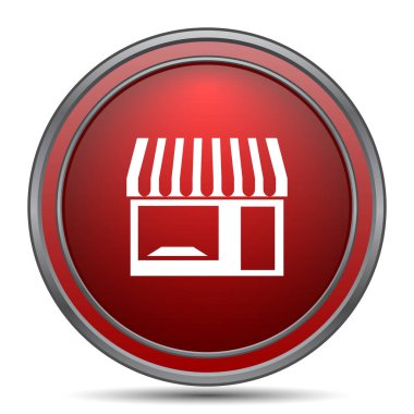 Mağaza simgesi. Beyaz arka plan üzerinde Internet düğmesi