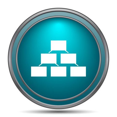 Kuruluş şeması simgesi. Beyaz arka plan üzerinde Internet düğmesi