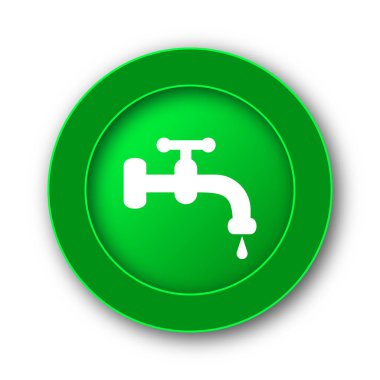 Su dokunun simgesi. Beyaz arka plan üzerinde Internet düğmesi