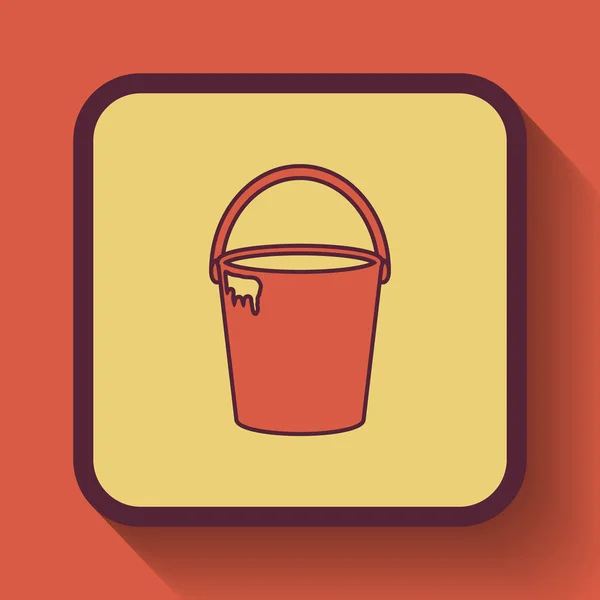 Bucket icon — Stock Photo, Image