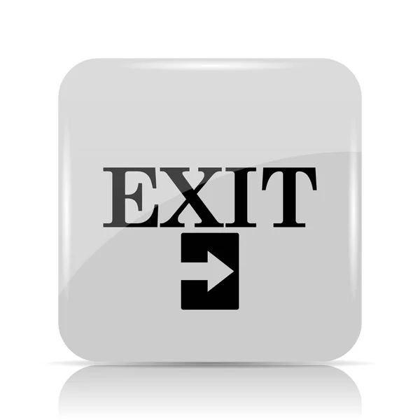 Exit Symbol Internet Taste Auf Weißem Hintergrund — Stockfoto